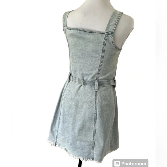 Women's Stylish Refuge NWOT Light Denim Button-Front Belted Dress - Size L - Picture 6 of 9